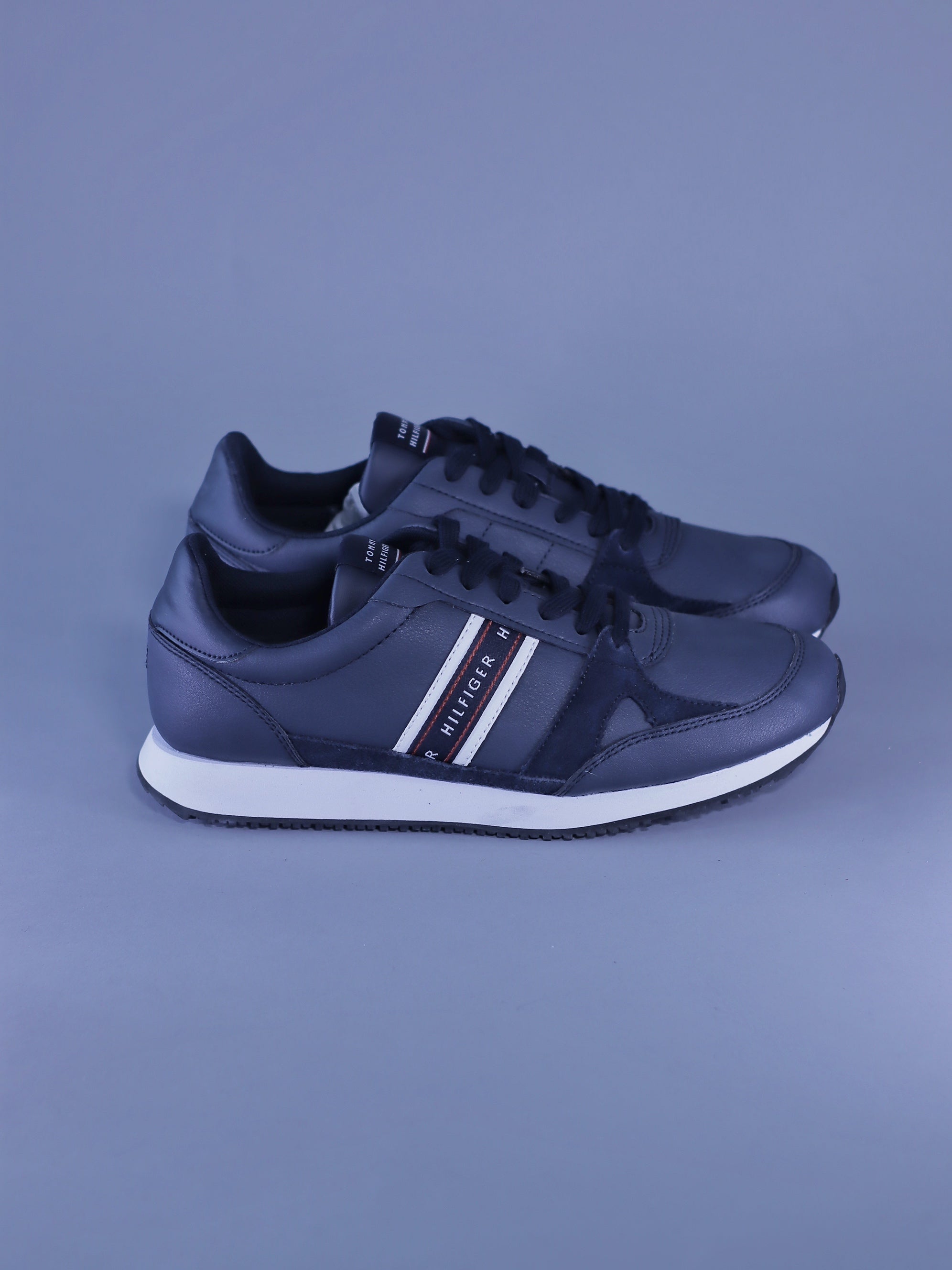 TENIS TOMMY HILFIGER RUNNER LO LEATHER STRIPE