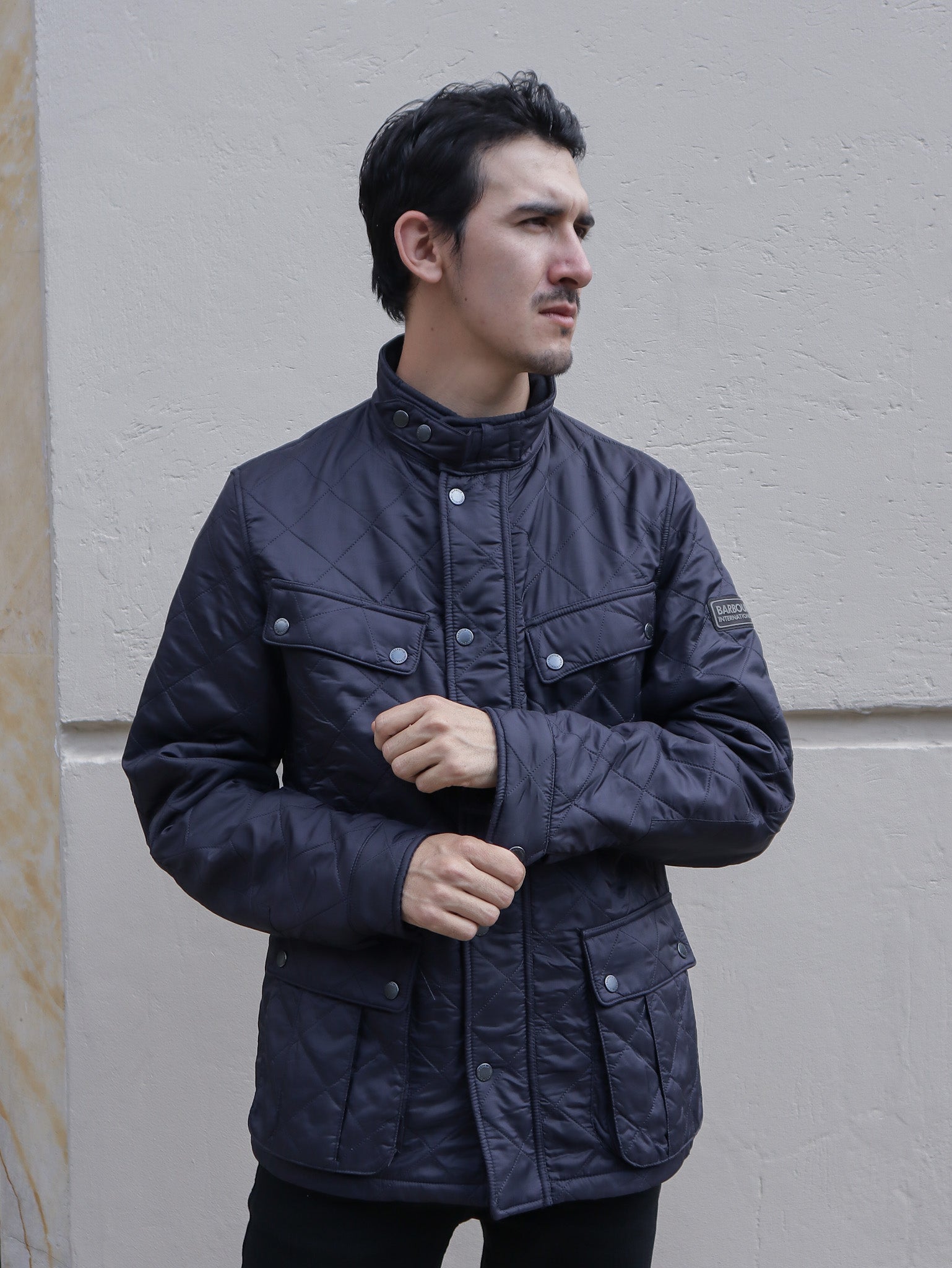 Chaqueta Barbour International - Ariel Polar Quilted Navy
