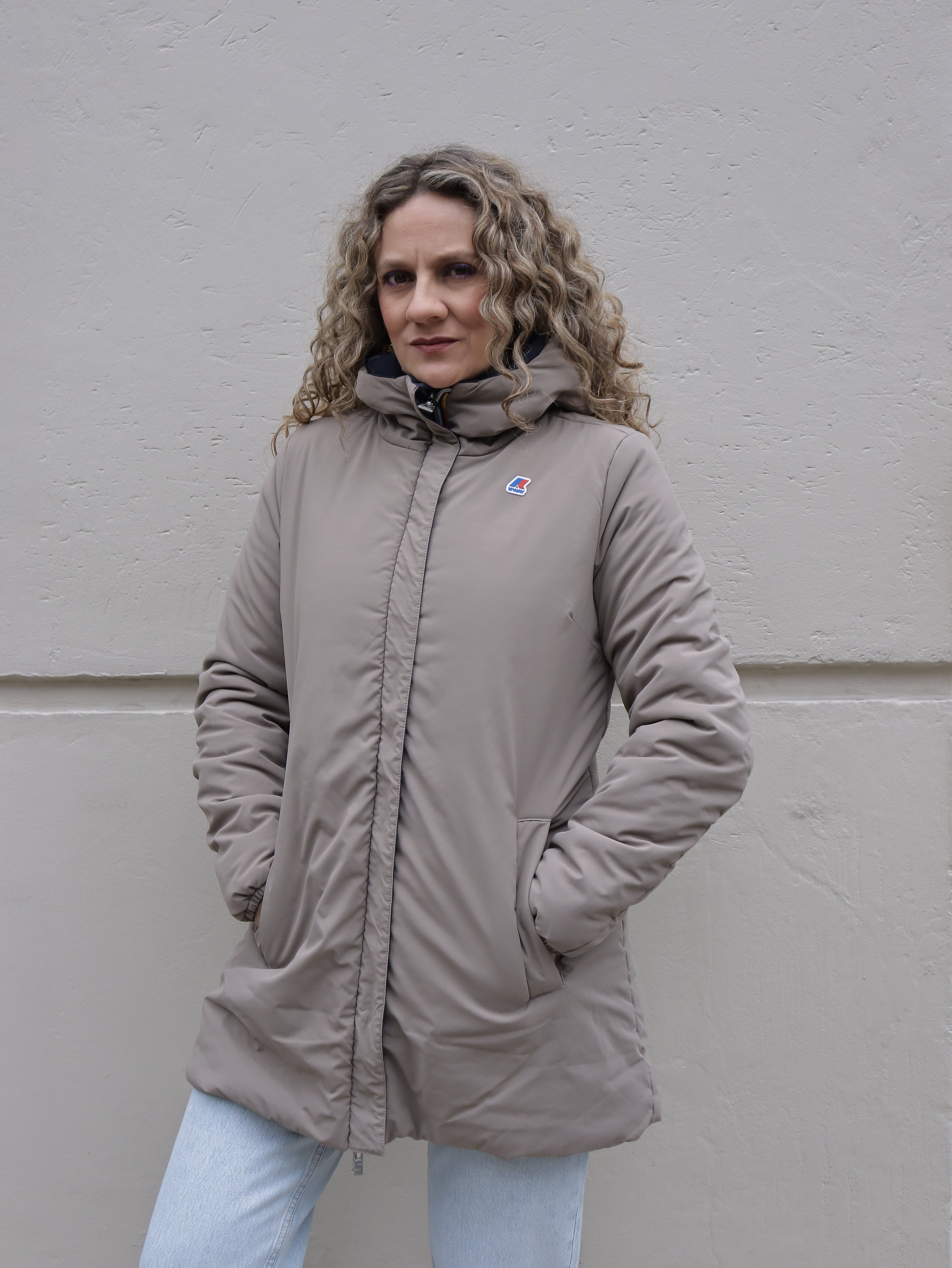 Chaqueta K-way Mujer SOPHIE WARM REVERSIBLE Mid BLUE DEPTH