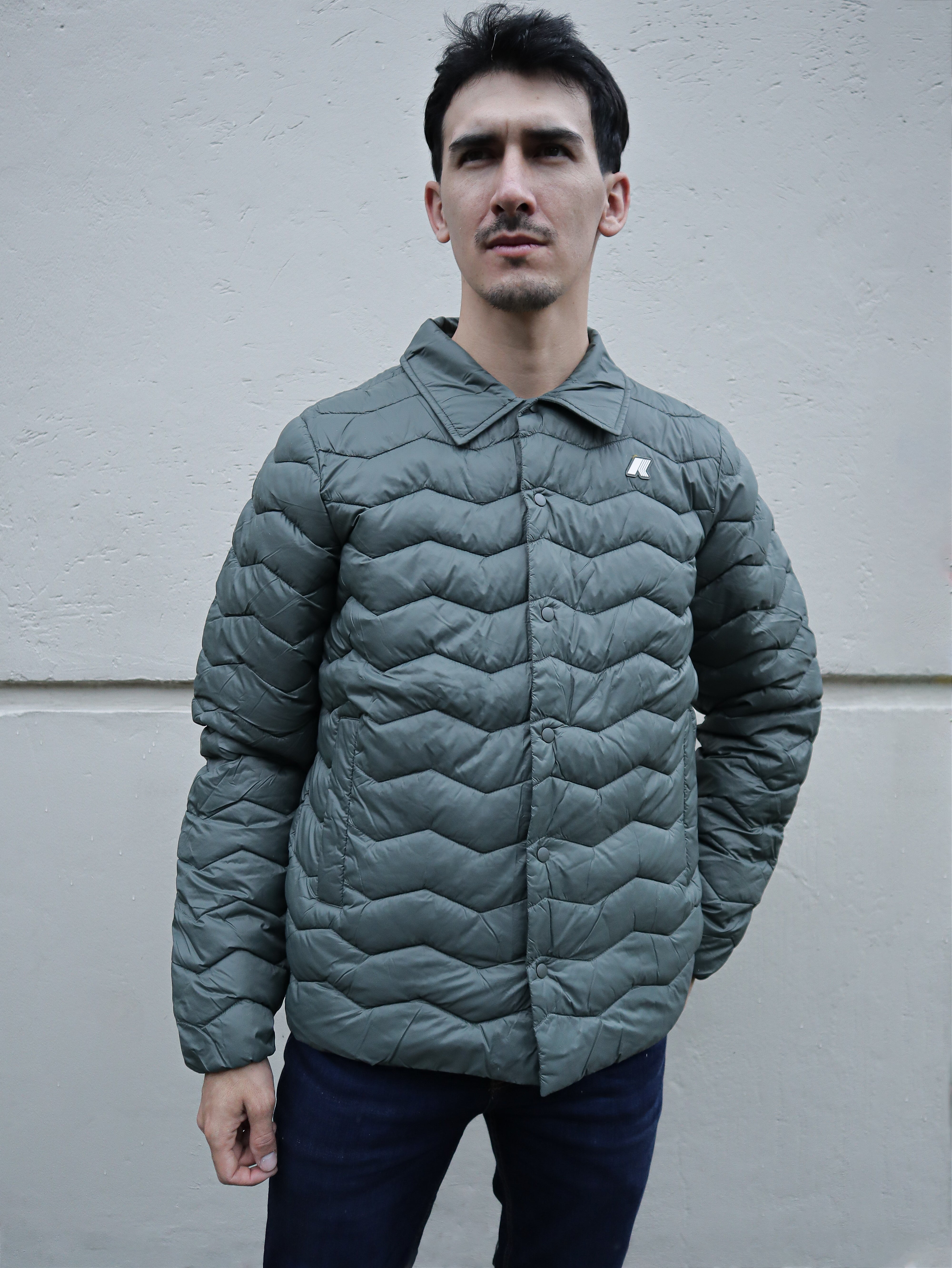 Chaqueta K-way BRUNO QUILTED WARM GREEN BLACKISH