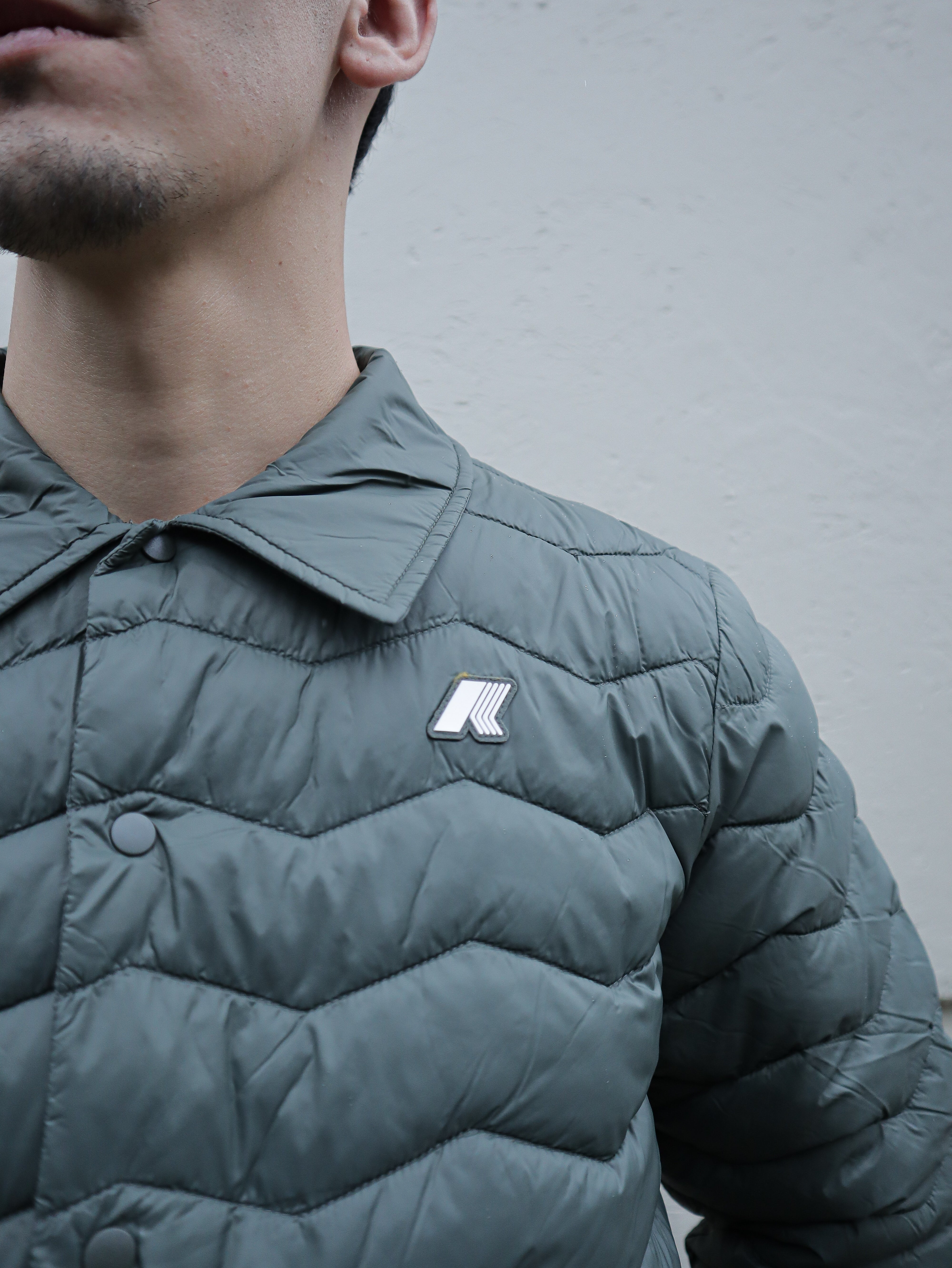 Chaqueta K-way BRUNO QUILTED WARM GREEN BLACKISH