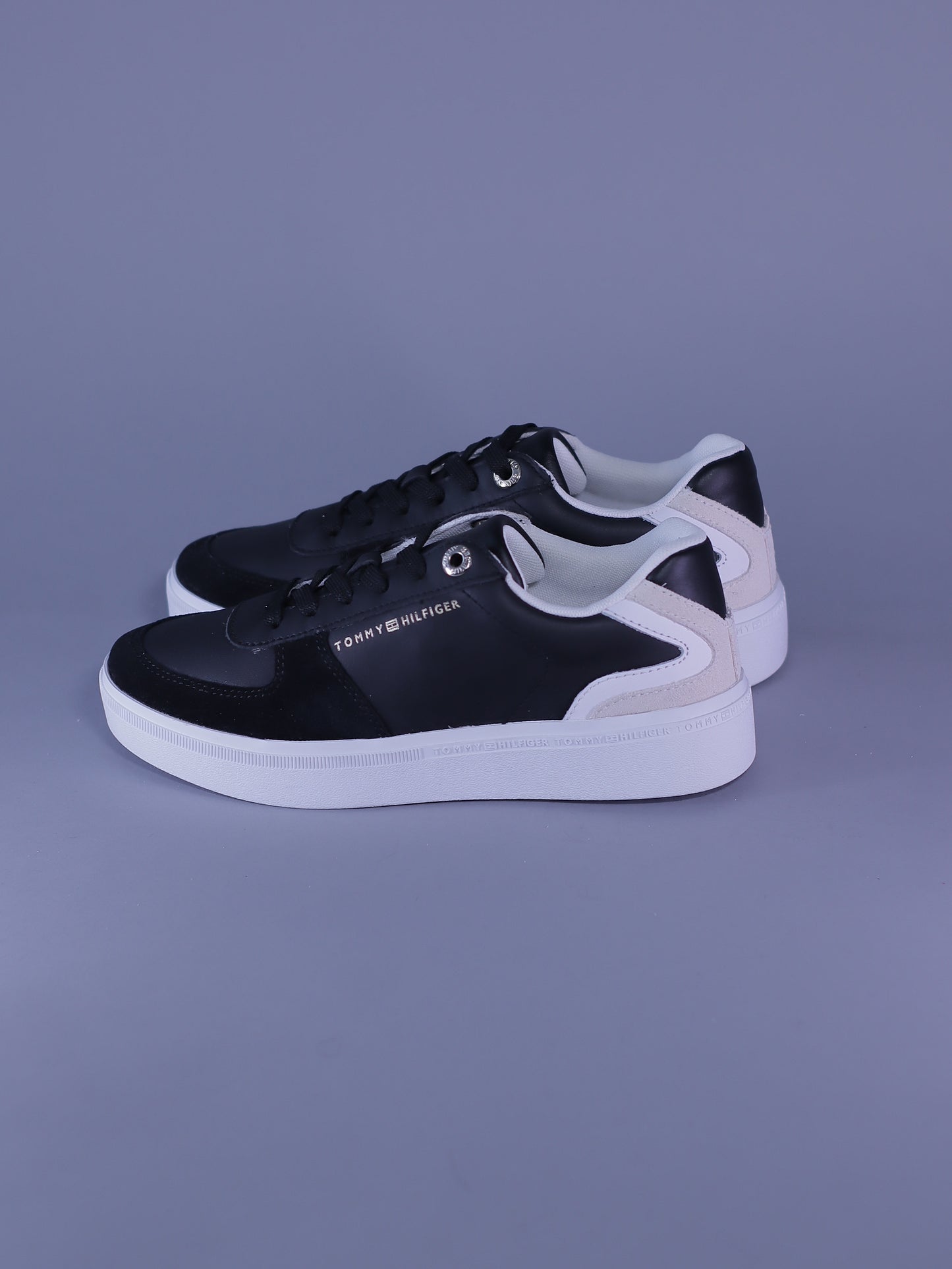 TENIS TOMMY HILFIGER MUJER LEATHER COURT SNEAKER