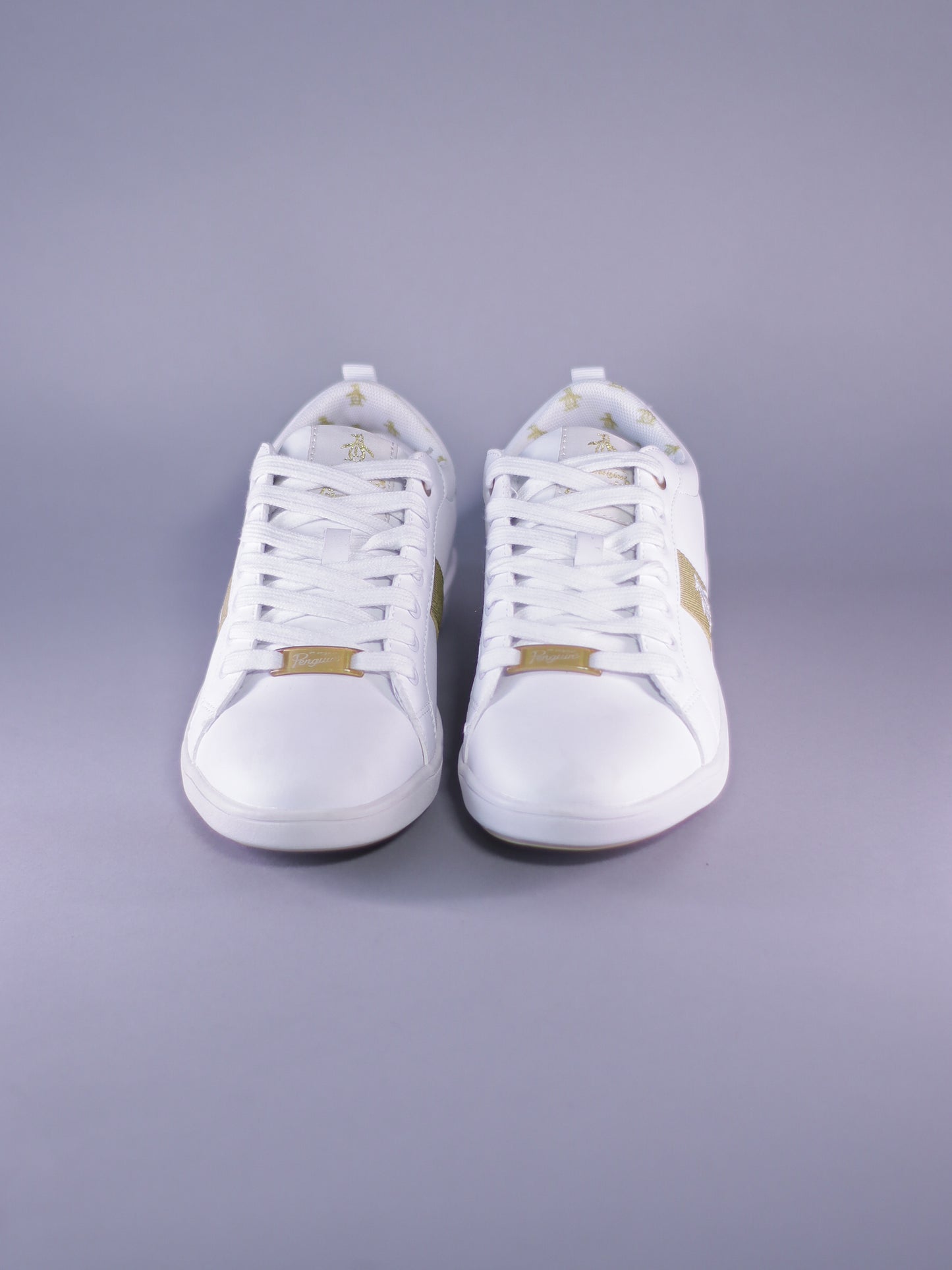 TENIS ORIGINAL PENGUIN CLARA WHITE GOLD