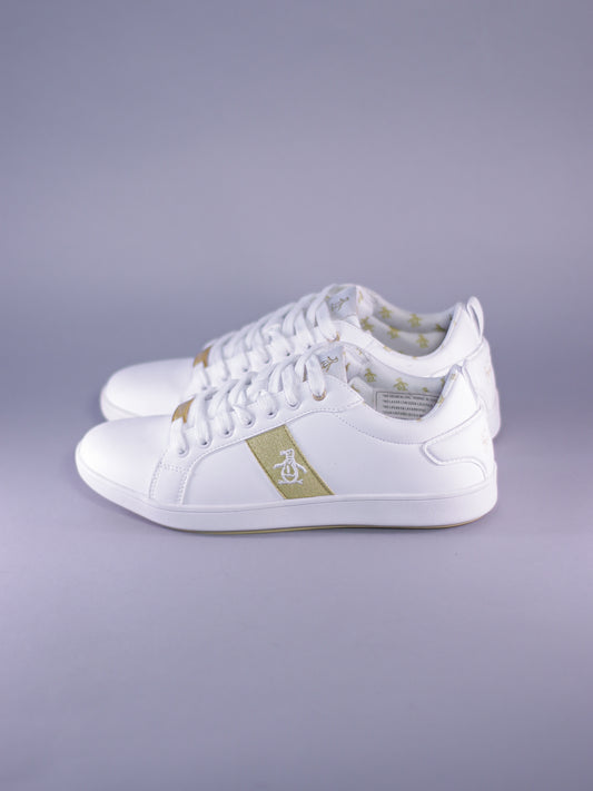 TENIS ORIGINAL PENGUIN CLARA WHITE GOLD