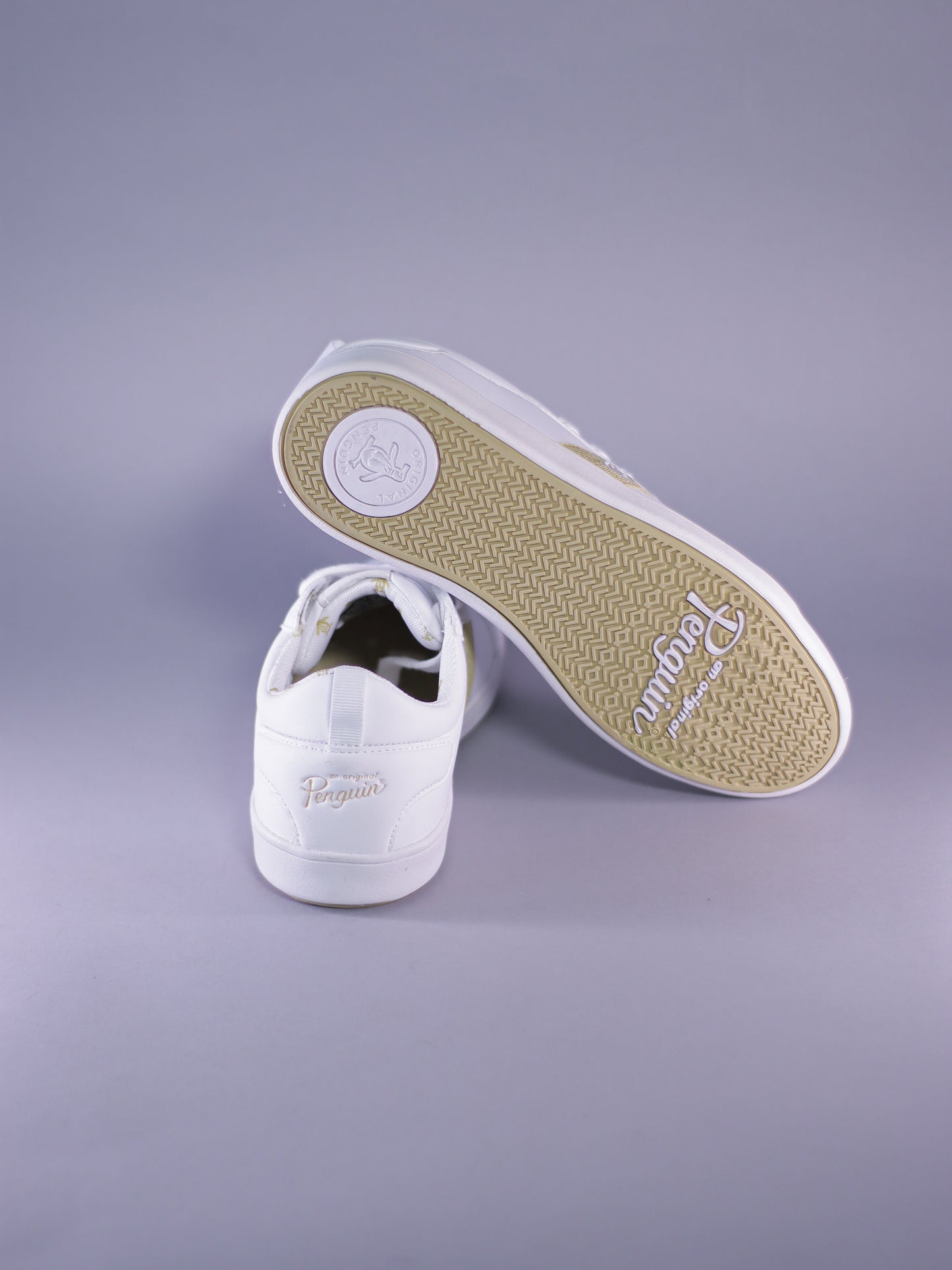 TENIS ORIGINAL PENGUIN CLARA WHITE GOLD